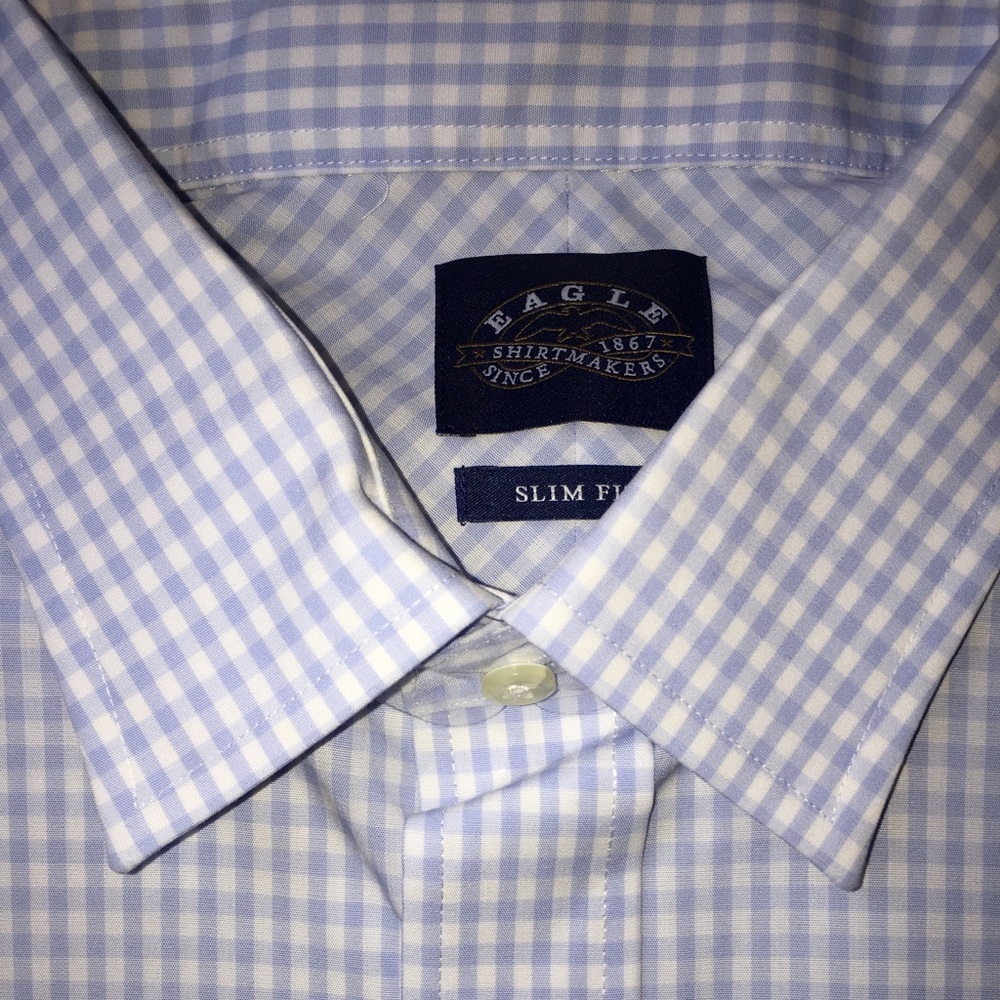 Eagle Shirtmakers slim fit blue 16 1/2 34-35
